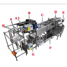 Автоматична лінія для відкачки меду повна версія