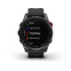 Смарт-годинник Garmin Fenix 7S Solar сірий з чорним ремінцем