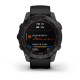 Смарт-годинник Garmin Fenix 7 Sapphire Solar титановий сірий DLC з чорним ремінцем