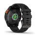 Смарт-годинник Garmin Fenix 7 Pro (без Wi-Fi) - Solar Edition - сланцево-сірий з чорним ремінцем