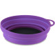 Lifeventure тарілка Silicone Ellipse Bowl purple