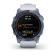 Смарт-годинник Garmin Fenix 7X Sapphire Solar титановий DLC кольору синій мінерал з білим ремінцем