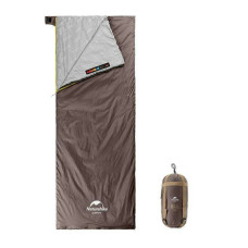 Спальник надлегкий Naturehike Summer LW180 NH21MSD09 лівий, (15°C), p-p XL,  коричневий