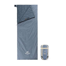 Спальник надлегкий Naturehike Ultralight LW180 NH21MSD09 правий, (15°C), p-p XL, сіро-синій