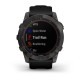Смарт-годинник Garmin Fenix 7X Sapphire Solar титановий DLC сірий карбон з чорним ремінцем