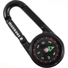 Munkees 3136 брелок-компас Thermometer black