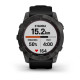 Смарт-годинник Garmin Fenix 7X Sapphire Solar титановий DLC сірий карбон з чорним ремінцем