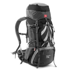 Рюкзак туристичний Naturehike NH70B070-B, 70 л + 5 л, чорний