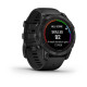 Смарт-годинник Garmin Fenix 7 Pro (без Wi-Fi) - Solar Edition - сланцево-сірий з чорним ремінцем