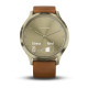Смарт-годинник Garmin Vivomove HR Premium Gold Tone Light Brown Small/Medium