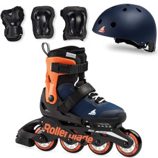 Rollerblade роликові ковзани Cube 2021 midnight blue-warm orange 33-36.5