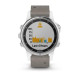 Смарт-годинник Garmin Fenix 5S Plus Sapphire White з сірим замшевим ремінцем