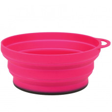Lifeventure тарілка Silicone Ellipse Bowl pink