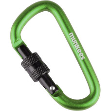 Munkees 3246 карабін D with Screw Lock 6 mm x 60 mm grass green