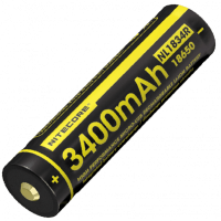 Акумулятор літієвий Li-Ion 18650 Nitecore NL1834R (3400mAh, USB-C), захищений