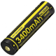 Акумулятор літієвий Li-Ion 18650 Nitecore NL1834R (3400mAh, USB-C), захищений