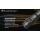 Ліхтар Nitecore MH12S (Luminus SST-40-W, 1800 люмен, 8 режимів, 1х21700, 1x18650, USB Type-C)