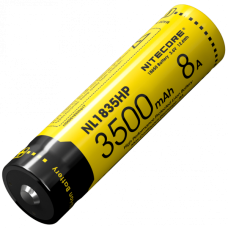 Акумулятор літієвий Li-Ion 18650 Nitecore NL1835HP 3.6V (8A, 3500mAh), захищений