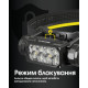 Ліхтар налобний Nitecore HC65 UHE (8 x NiteLab UHE LED, 2000 люмен, 11 режимів, 18650, USB Type-C), чорний