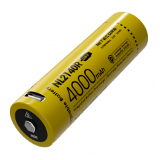 Акумулятор літієвий Li-Ion 21700 Nitecore NL2140R 3,6В (4000 mAh, USB Type-C), захищений