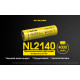 Акумулятор літієвий Li-Ion 21700 Nitecore NL2140 3.6V (4000mAh), захищений