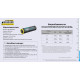 Акумулятор літієвий Li-Ion 21700 Nitecore NL2142LTHPR 3.6V, 15А (4200mAh), захищений