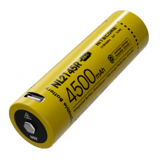 Акумулятор літієвий Li-Ion 21700 Nitecore NL2145R 3,6В (4500 mAh, USB Type-C), захищений