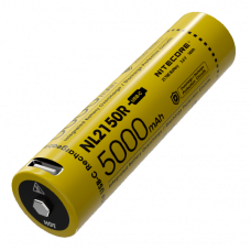 Акумулятор літієвий Li-Ion 21700 Nitecore NL2150R 3,6В (5000 mAh, USB Type-C), захищений