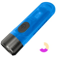 Ліхтар наключний Nitecore TIKI GITD Blue (Osram P8 + UV, 300 люмен, 7 режимів, USB), люмінесцентний