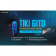 Ліхтар наключний Nitecore TIKI GITD Blue (Osram P8+UV, 300 люмен, 7 режимів, USB-С), люмінесцентний