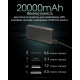 Зовнішній зарядний пристрій Power Bank Nitecore CARBO 20000 (20W, QC 3.0, 20000mAh)