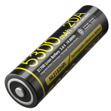 Акумулятор літієвий Li-Ion 21700 Nitecore NL2153HPI 3.6V (5300mAh), захищений