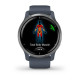 Смарт-годинник Garmin Venu 2 синій граніт зі сріблястим безелем та силіконовим ремінцем