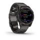 Смарт-годинник Garmin Fenix 7 Sapphire Solar титановий сірий DLC з сірим титановим DLC браслетом