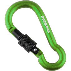 Munkees 3247 карабін Pear with Screw Lock 7 mm x 70 mm grass green
