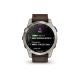 Смарт-годинник Garmin D2 Mach 1 з коричневим шкіряним ремінцем