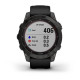 Смарт-годинник Garmin Fenix 7 Sapphire Solar титановий сірий DLC з чорним ремінцем