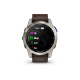 Смарт-годинник Garmin D2 Mach 1 з коричневим шкіряним ремінцем