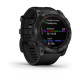 Смарт-годинник Garmin Fenix 7X Sapphire Solar чорний титановий DLC з чорним ремінцем