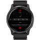 Смарт-годинник Garmin Venu 2 чорний з сірим безелем та шкіряним ремінцем