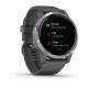 Смарт-годинник Garmin Vivoactive 4 сріблястий з сірим корпусом та ремінцем