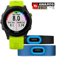 Смарт-годинник Garmin Forerunner 935 HRM Tri Bundle, чорний з жовтим ремінцем