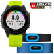 Смарт-годинник Garmin Forerunner 935 HRM Tri Bundle, чорний з жовтим ремінцем