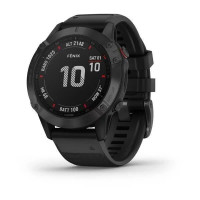 Смарт-годинник Garmin Fenix 6 Pro чорний з чорним ремінцем