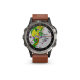 Смарт-годинник Garmin D2 Delta з коричневим шкіряним ремінцем
