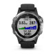 Смарт-годинник Garmin Fenix 5 Plus Silver з чорним ремінцем