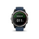 Смарт-годинник Garmin Quatix 7 Sapphire AMOLED з синім силіконовим ремінцем