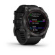 Смарт-годинник Garmin Fenix 7X Sapphire Solar титановий DLC сірий карбон з чорним ремінцем