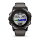 Мультиспортивний GPS-годинник Fenix 5X Plus Sapphire Carbon Gray DLC Titanium з титановим ремінцем