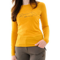 Футболка Turbat Cozy Logo 2 LS Wmn, goldenyellow, L